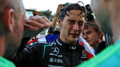 Russell Win Baku