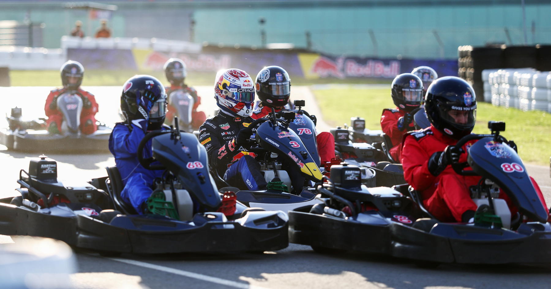 Max Verstappen 'acted on instinct' to survive 100 karters 'chaos'