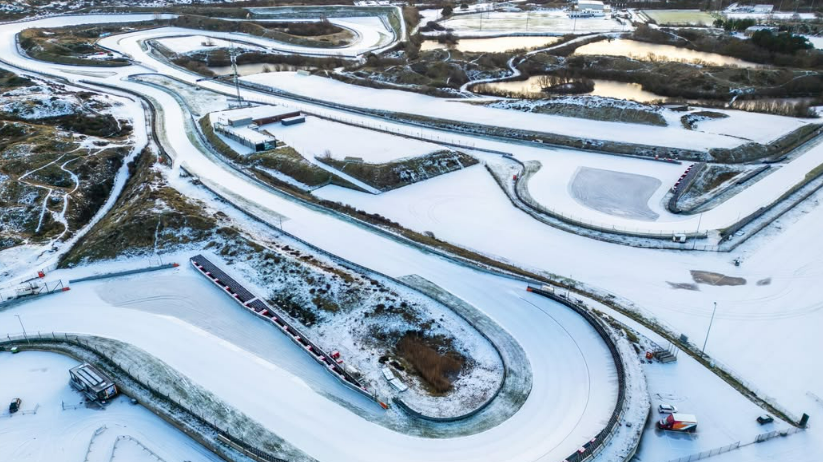 Circuit Zandvoort snow