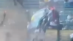 Video: Huiveringwekkende crash zorgt voor uitstel F1 GP Japan