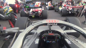 Bizarre pit-lane 'collision' revealed not shown on television