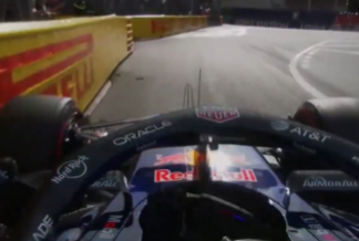 Hadjar hit wall last lap race Monaco