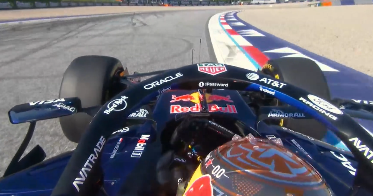 Max Verstappen shows George Russell the finger in unseen incident