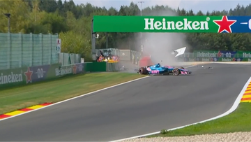 Pierre Gasly smash brings halt to second Belgian GP practice