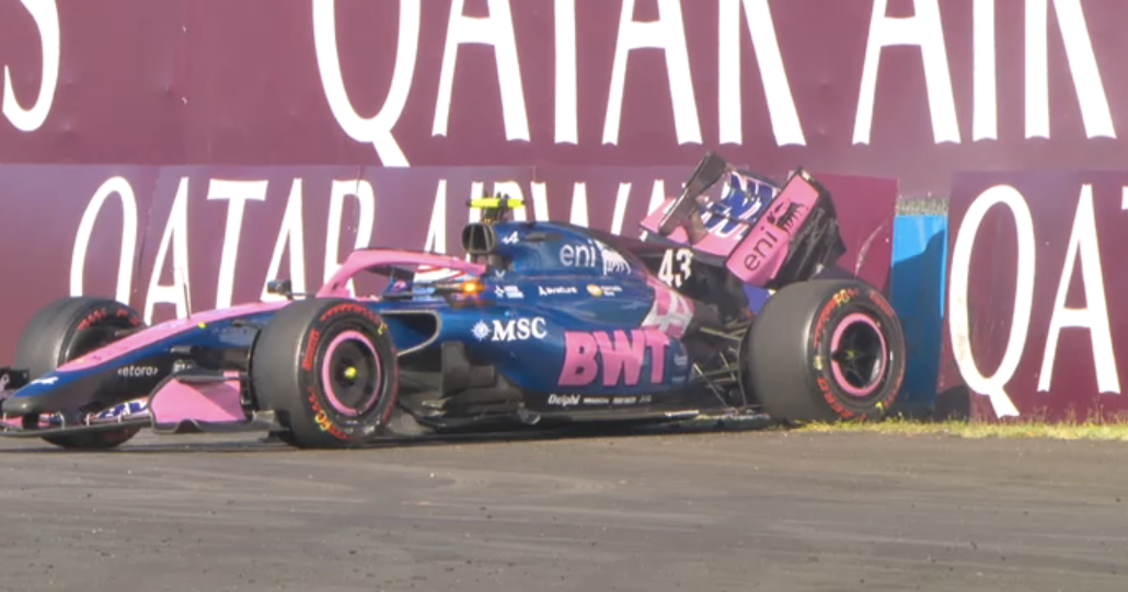 Franco Colapinto suffers heavy shunt to trigger FP2 red flag