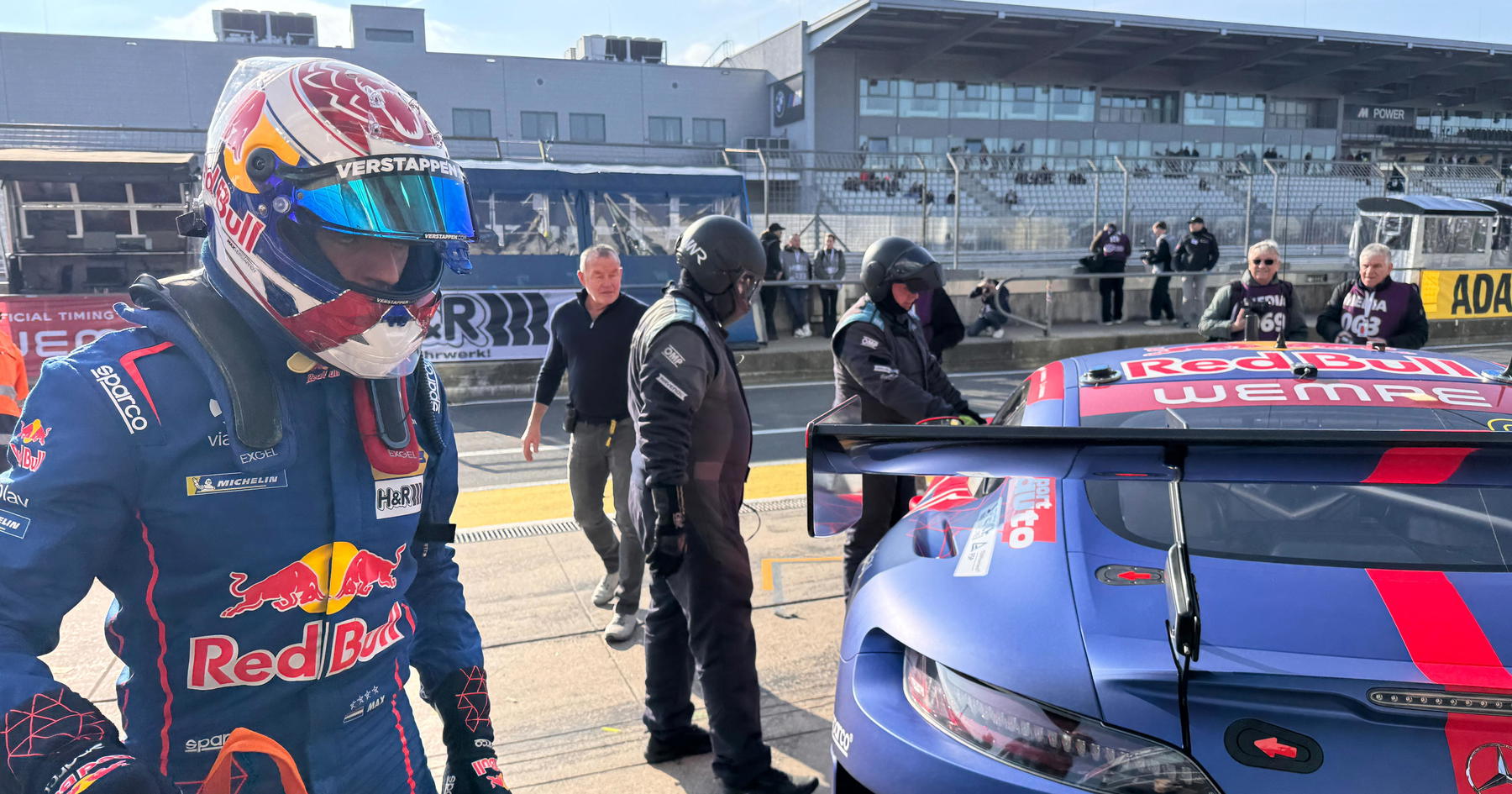Max Verstappen reacts to 'lucky' lap for Nordschleife pole