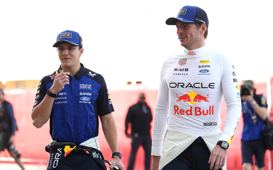 Verstappen Hadjar Bahrain Day 1