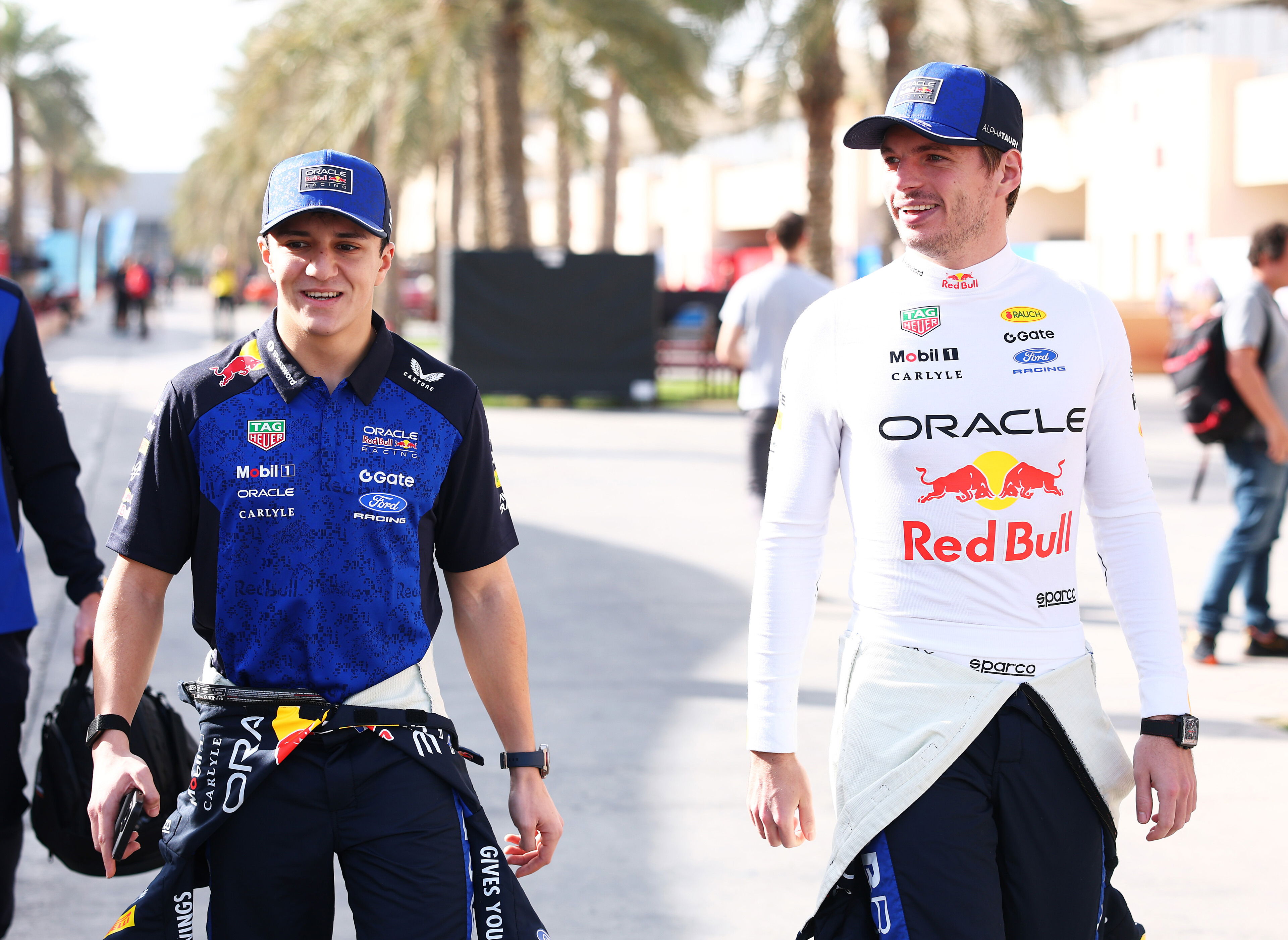Verstappen Hadjar Bahrain Day 1