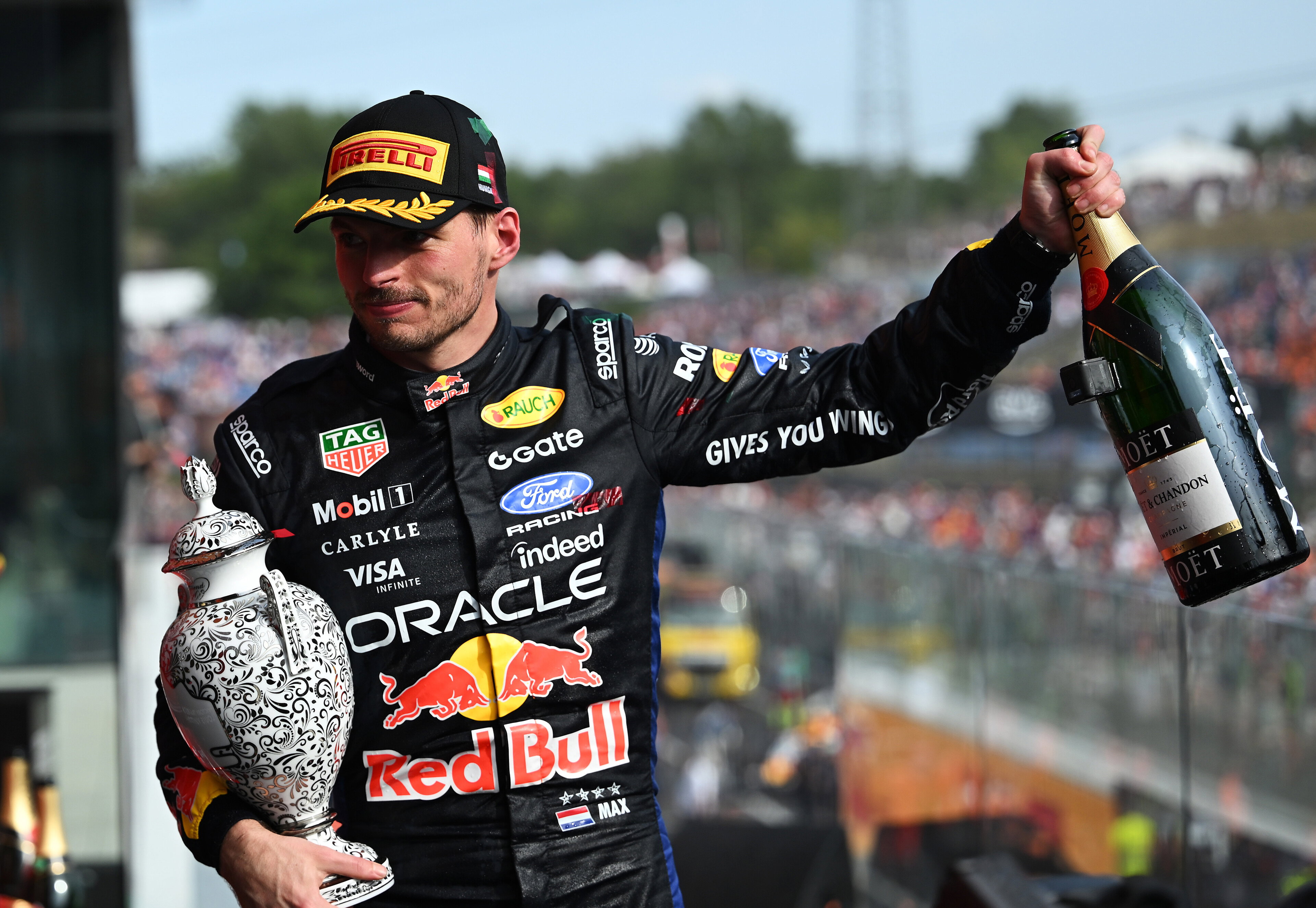Verstappen Podium Hungary