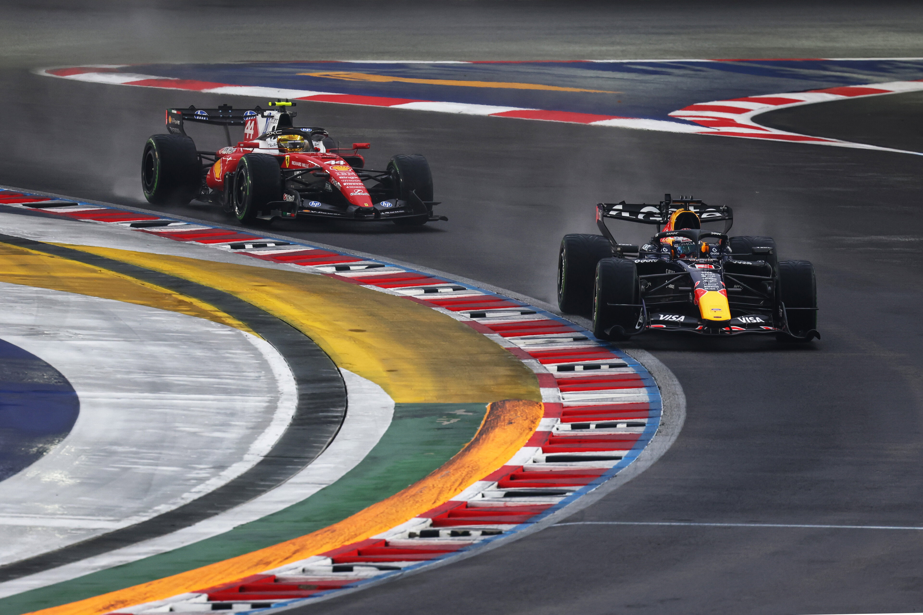 Verstappen sprint Singapore rain