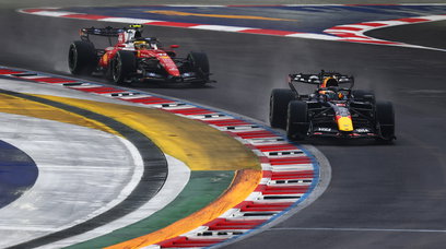 Verstappen sprint Singapore rain