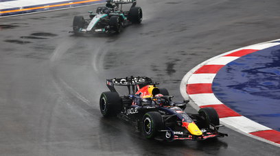 Verstappen sprint Singapore rain