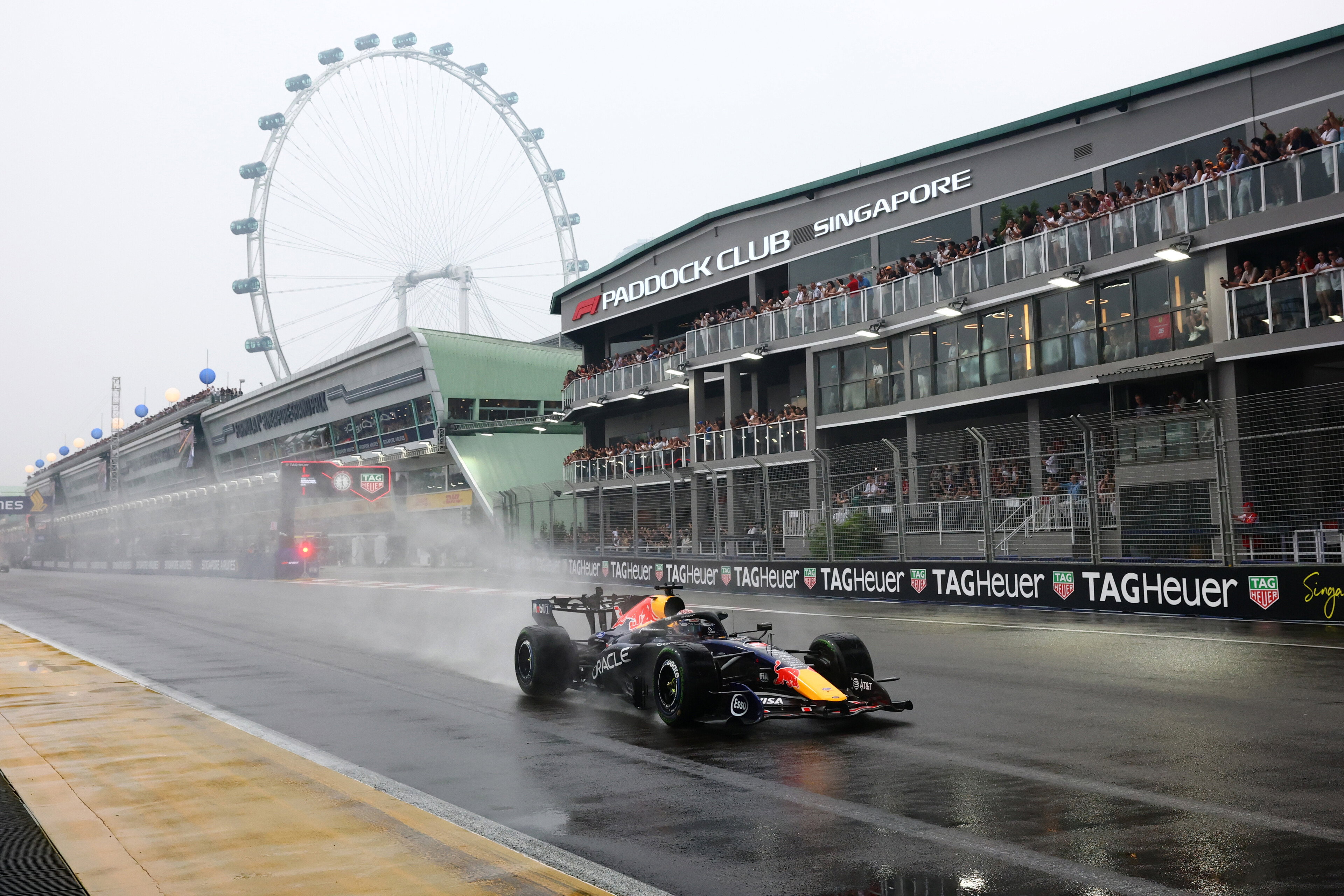 Verstappen sprint Singapore rain