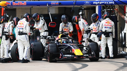 Verstappen Austin pit