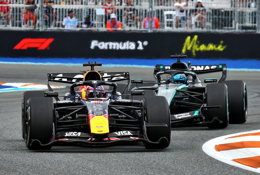 Verstappen Russell Miami