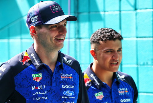 Verstappen Hadjar Miami