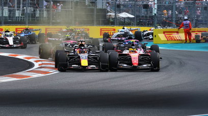 Verstappen Hamilton Miami Sprint Start