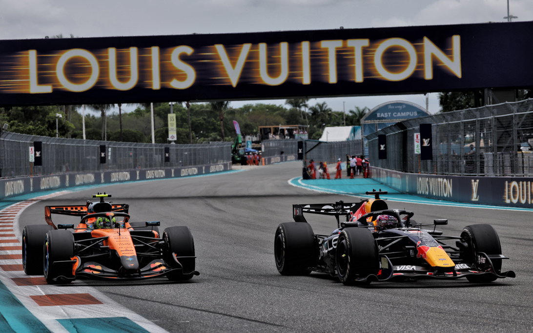 Verstappen Norris Miami Race