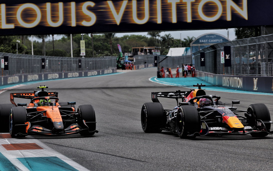 Verstappen Norris Miami Race