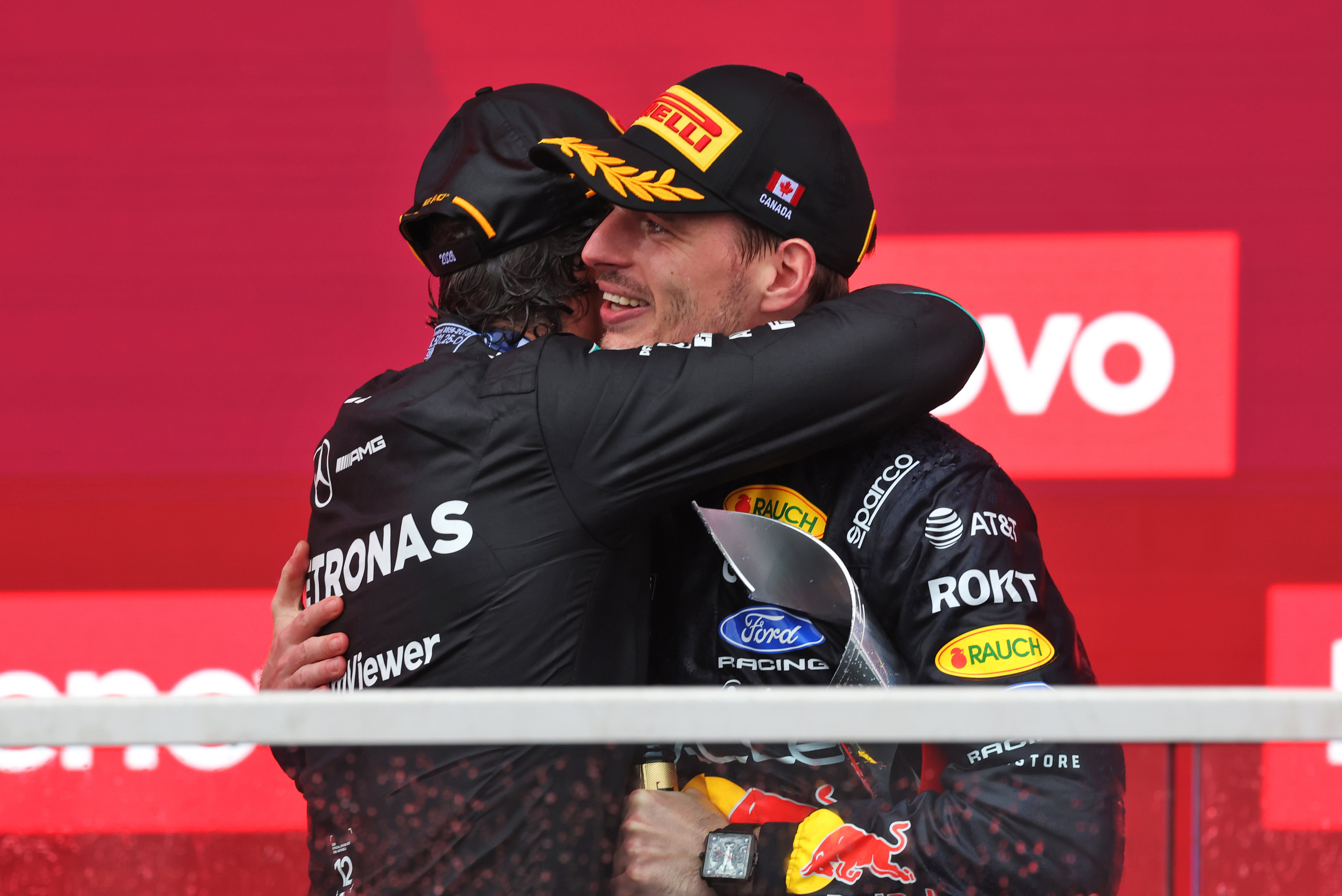 Verstappen Antonelli podium Canada