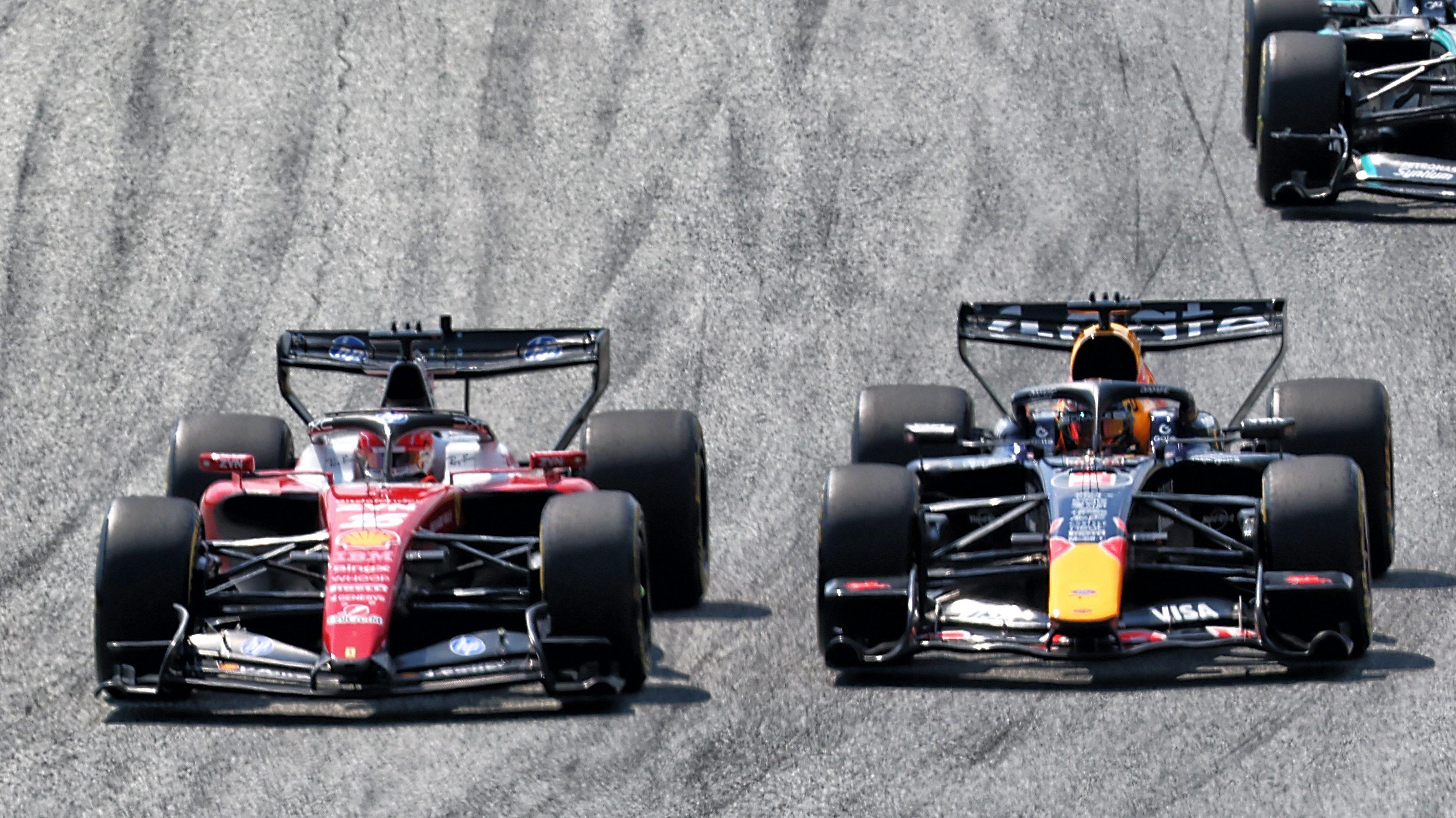 Verstappen Leclerc race Austria