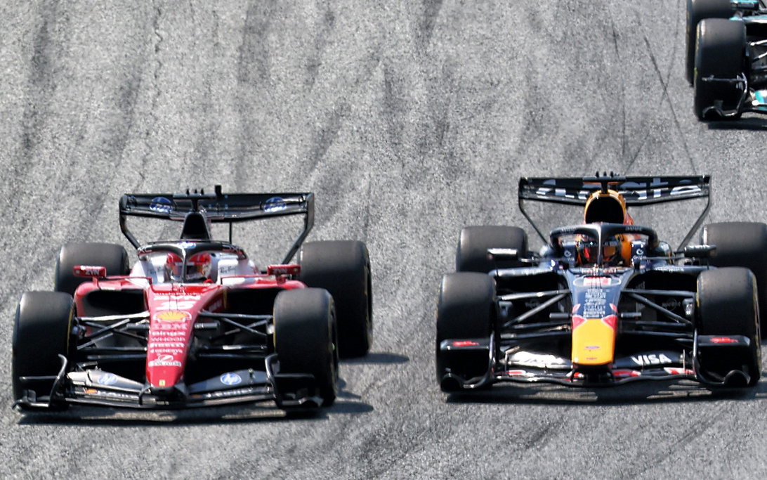 Verstappen Leclerc race Austria