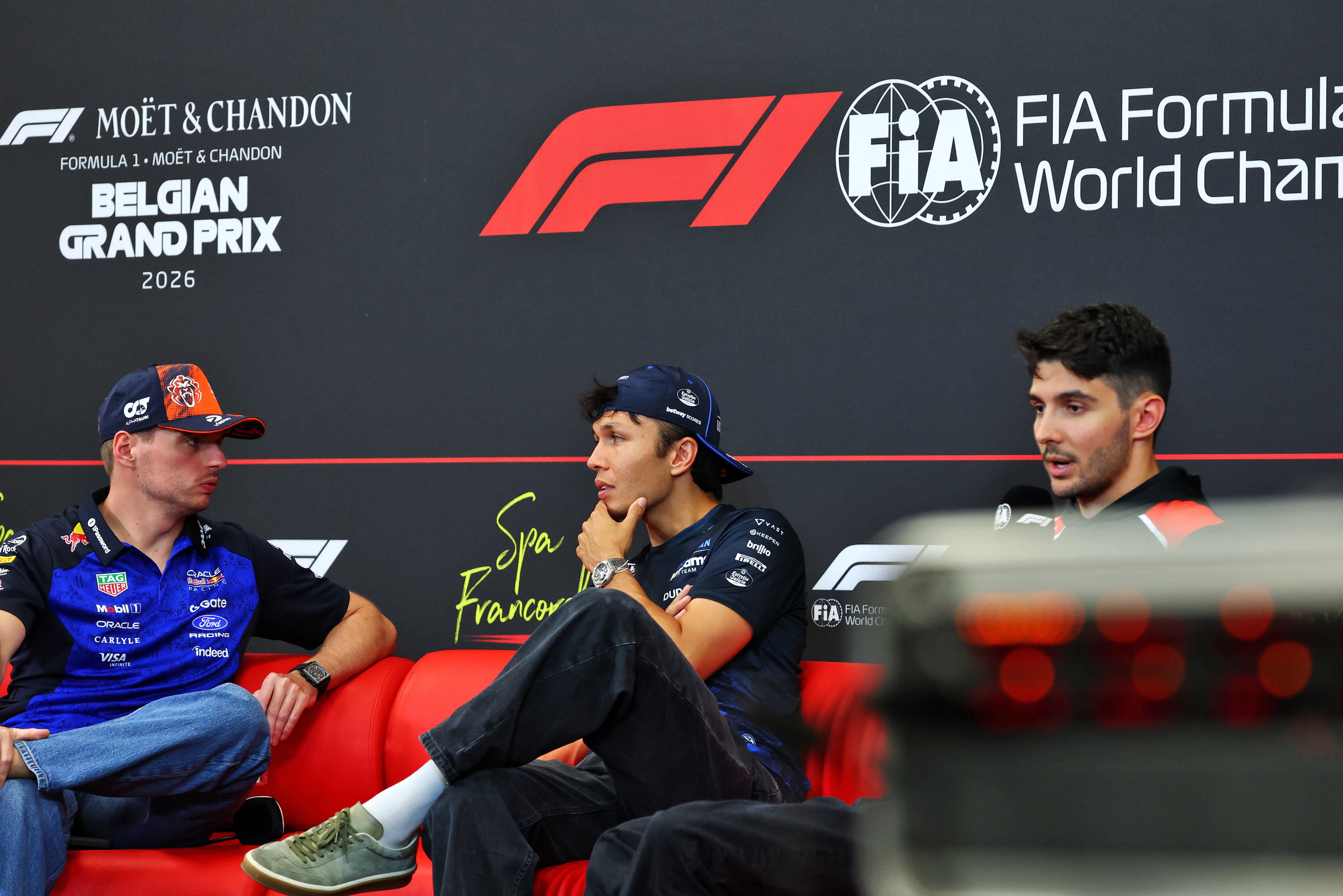 Verstappen Albon Ocon Spa Belgium