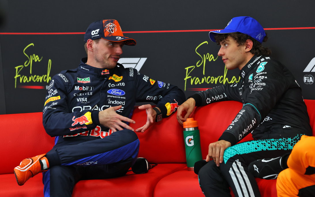 Verstappen Antonelli Quali Belgium