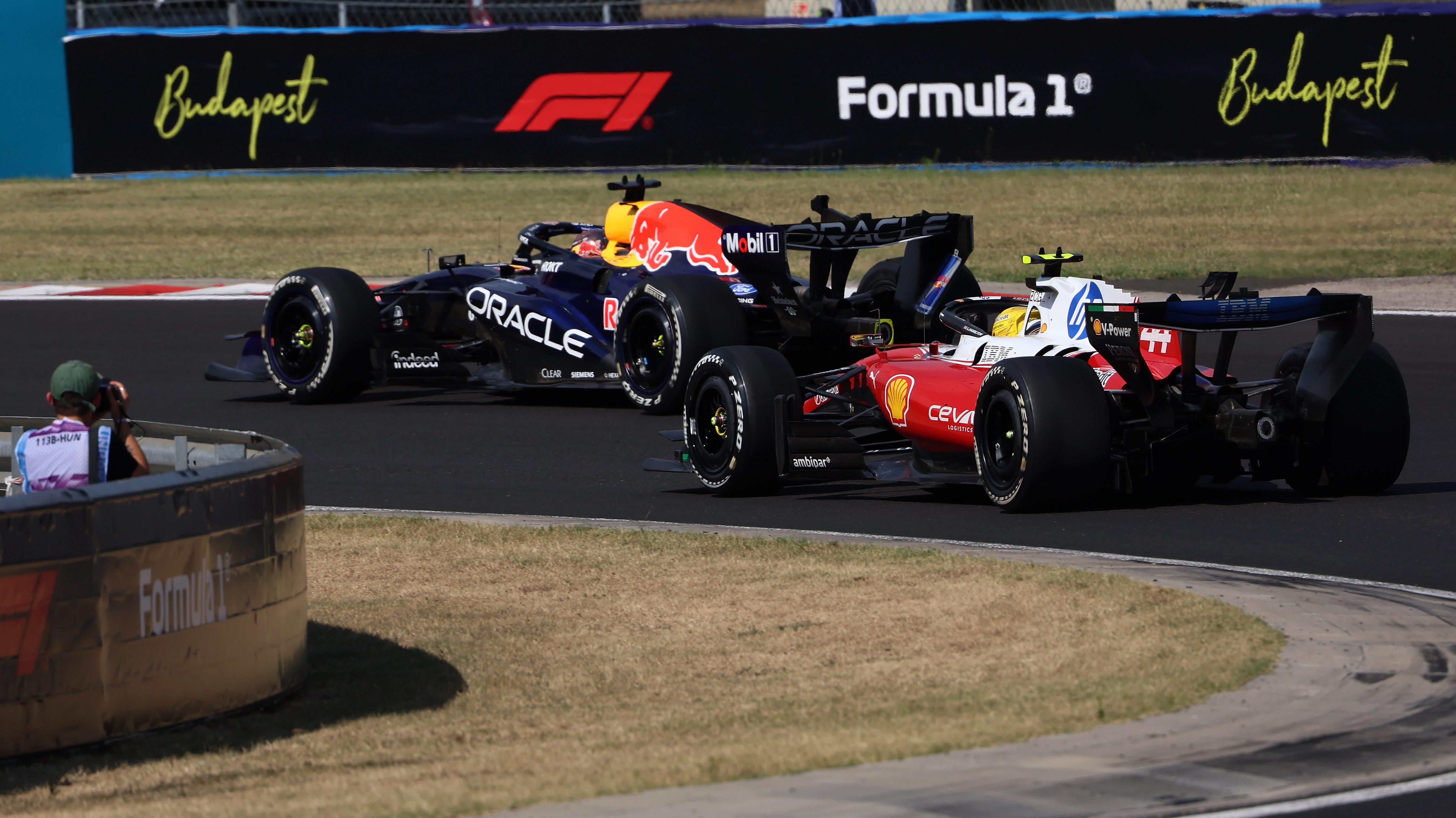 Verstappen Hamilton Hungary