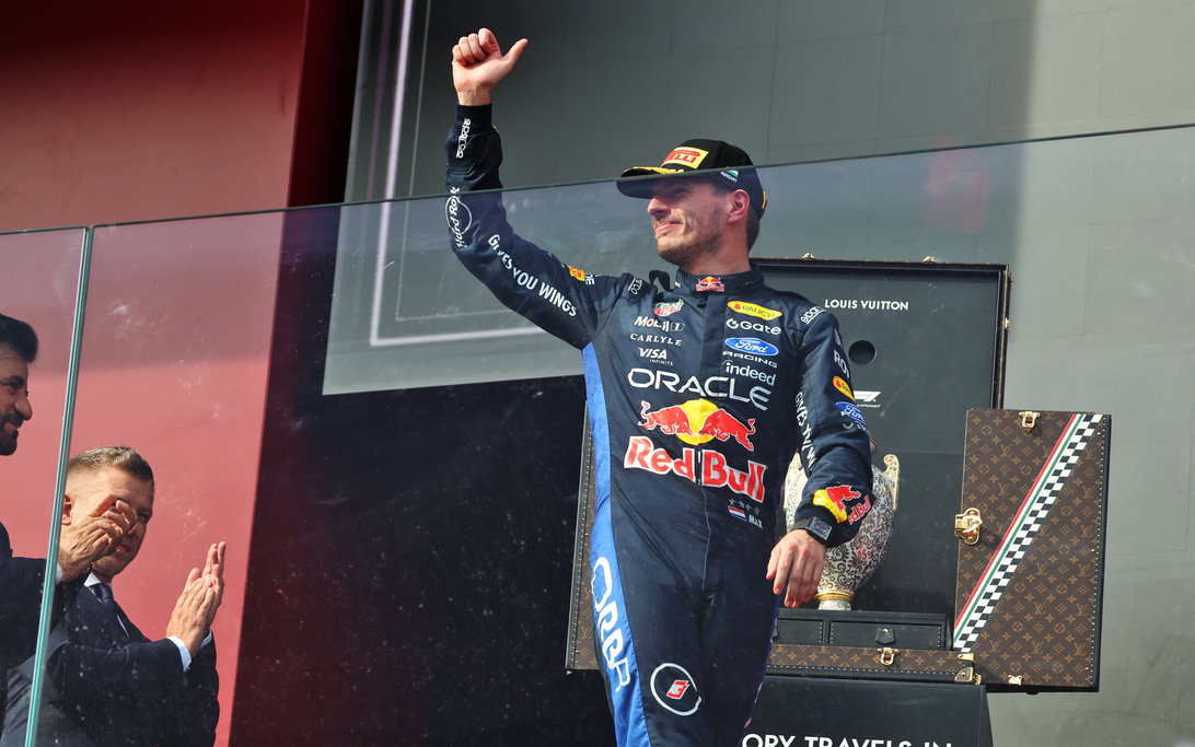 Verstappen Hungary podium