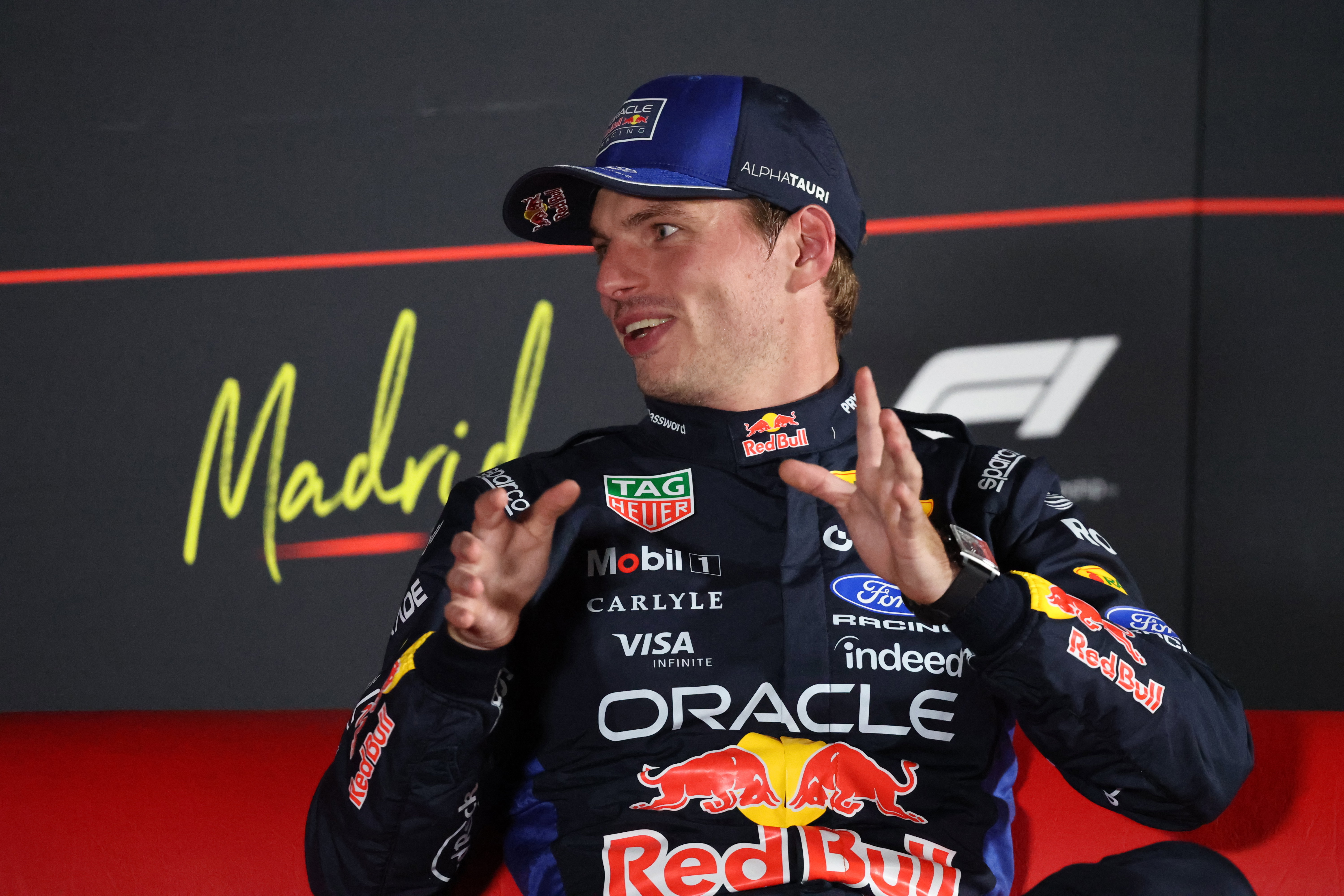 Verstappen Post Q presser Madrid