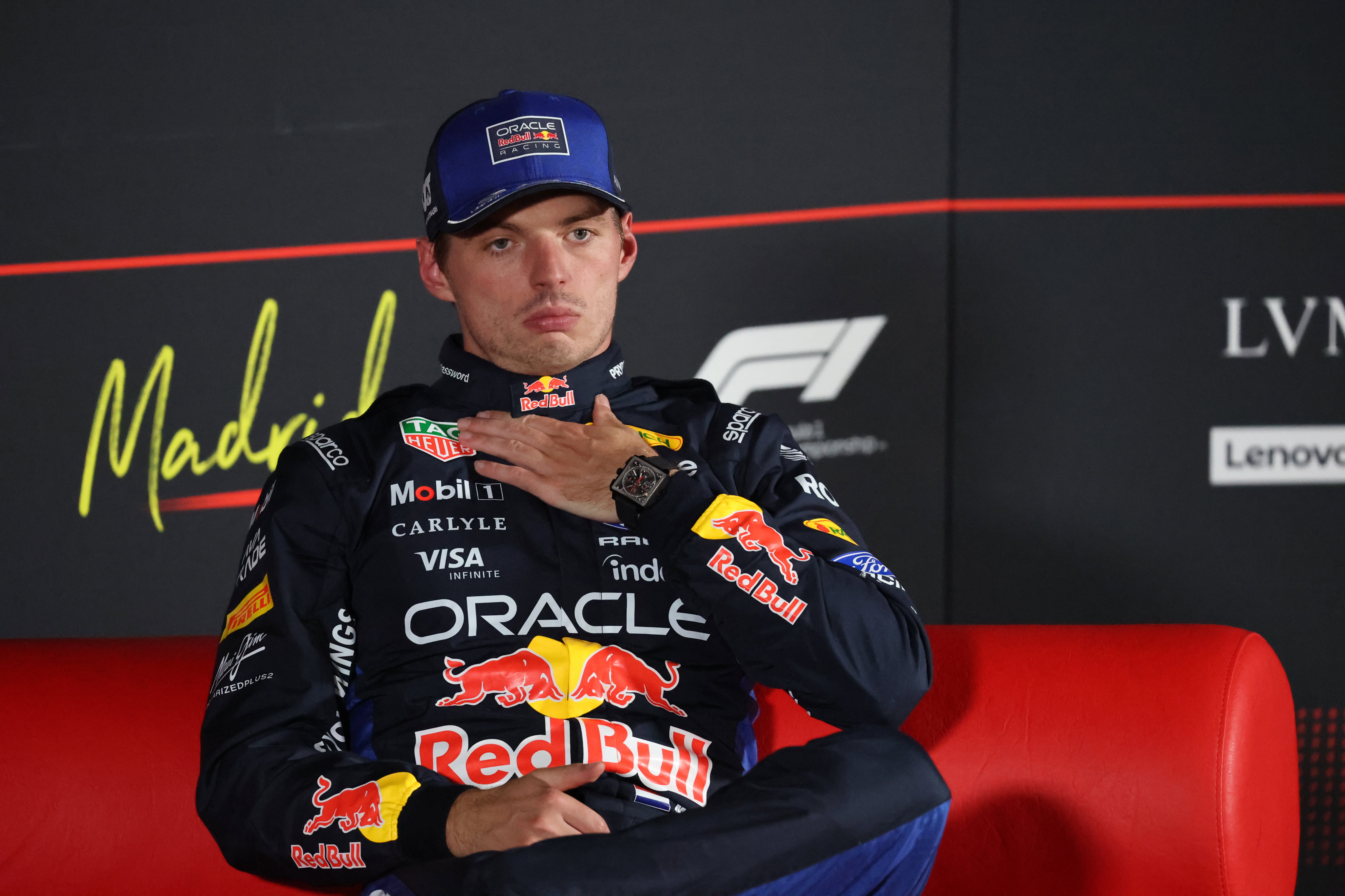 Verstappen Post Q Presser Madrid