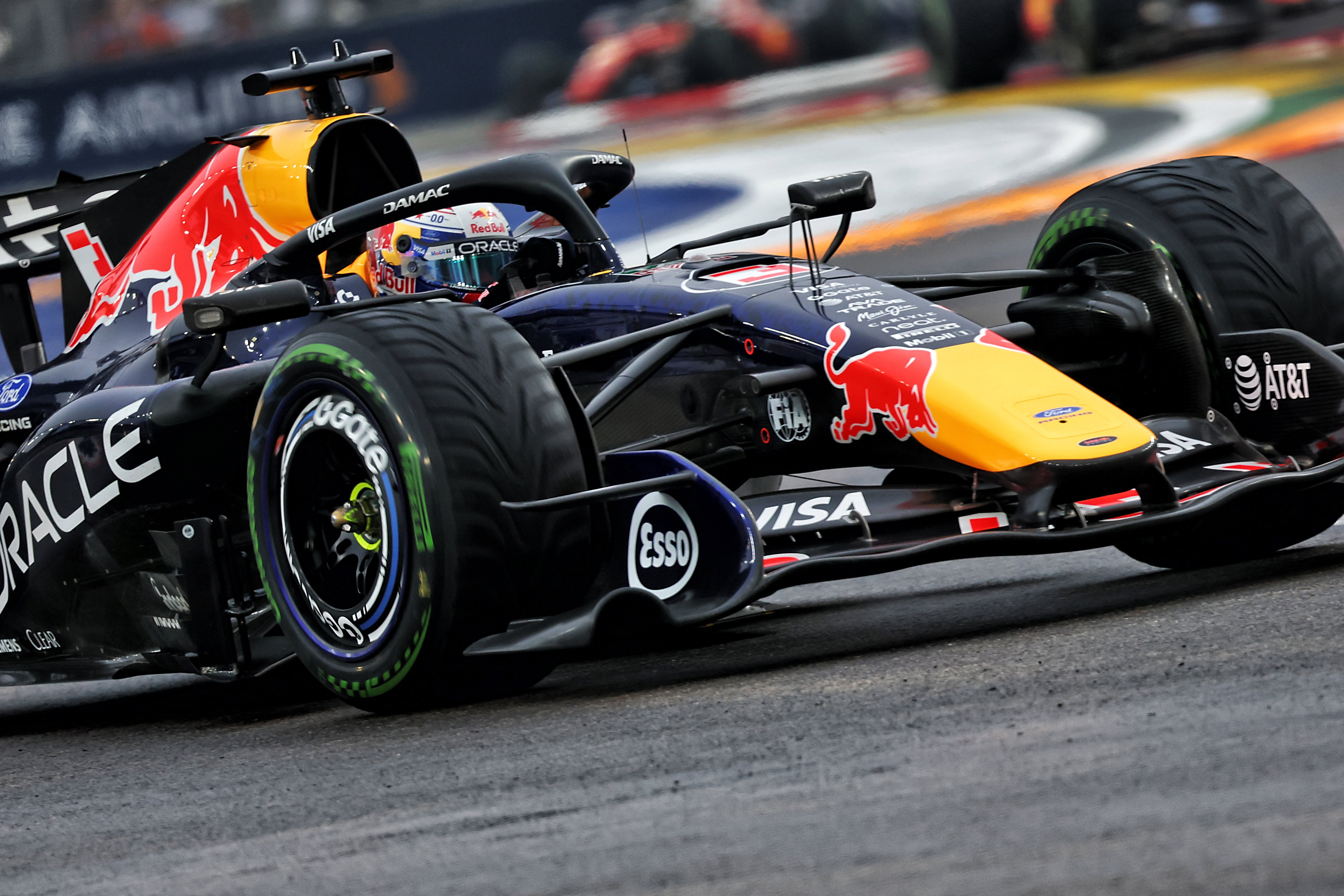 Verstappen sprint Singapore wet