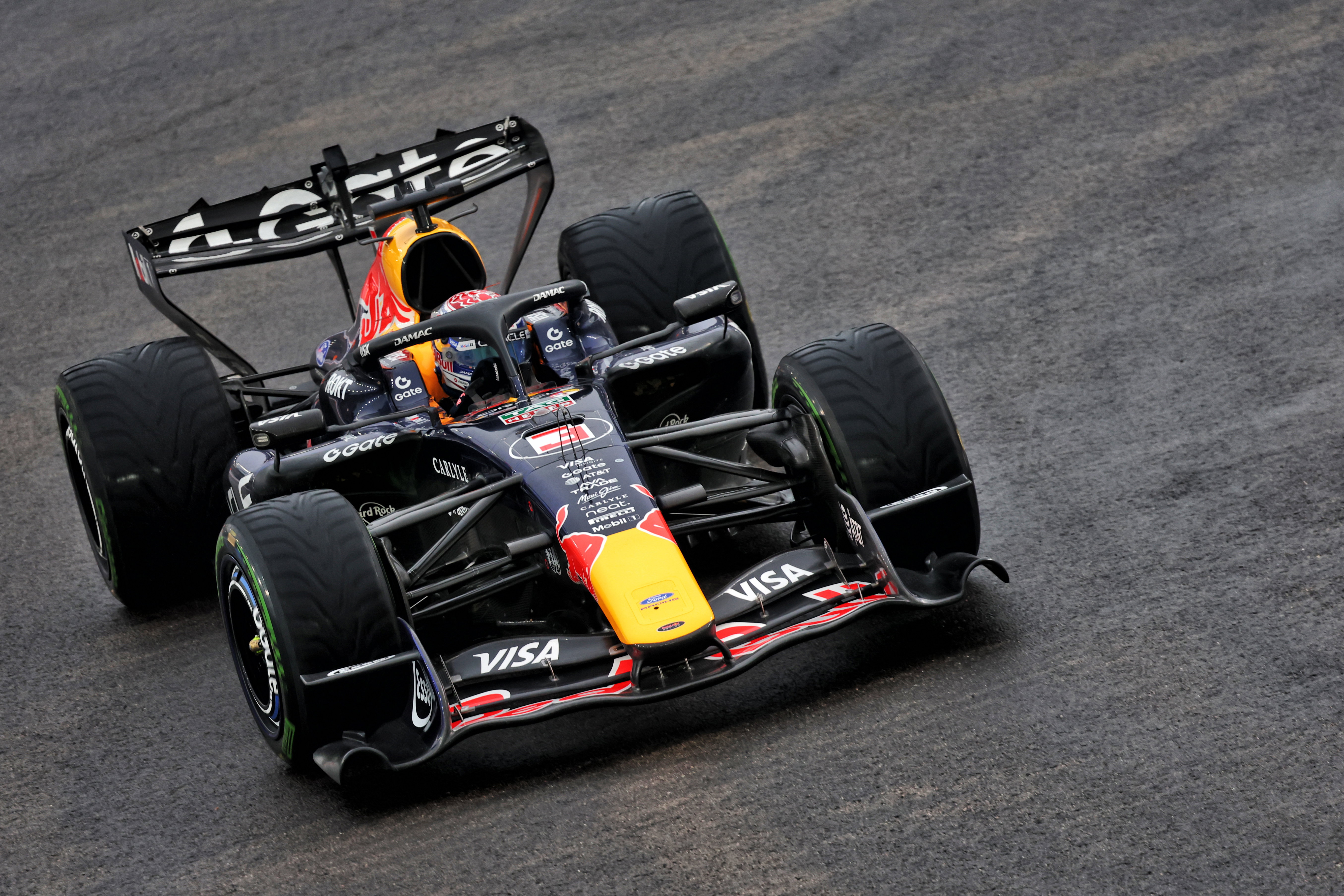 Verstappen sprint Singapore wet