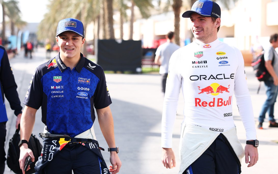 Verstappen Hadjar Bahrain Day 1