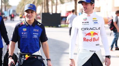 Verstappen Hadjar Bahrain Day 1