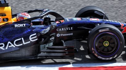 Verstappen test Bahrain day 1