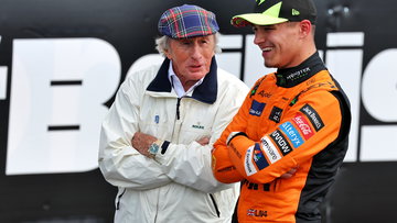 Lando Norris unveils unique helmet in support of F1 legend's charity