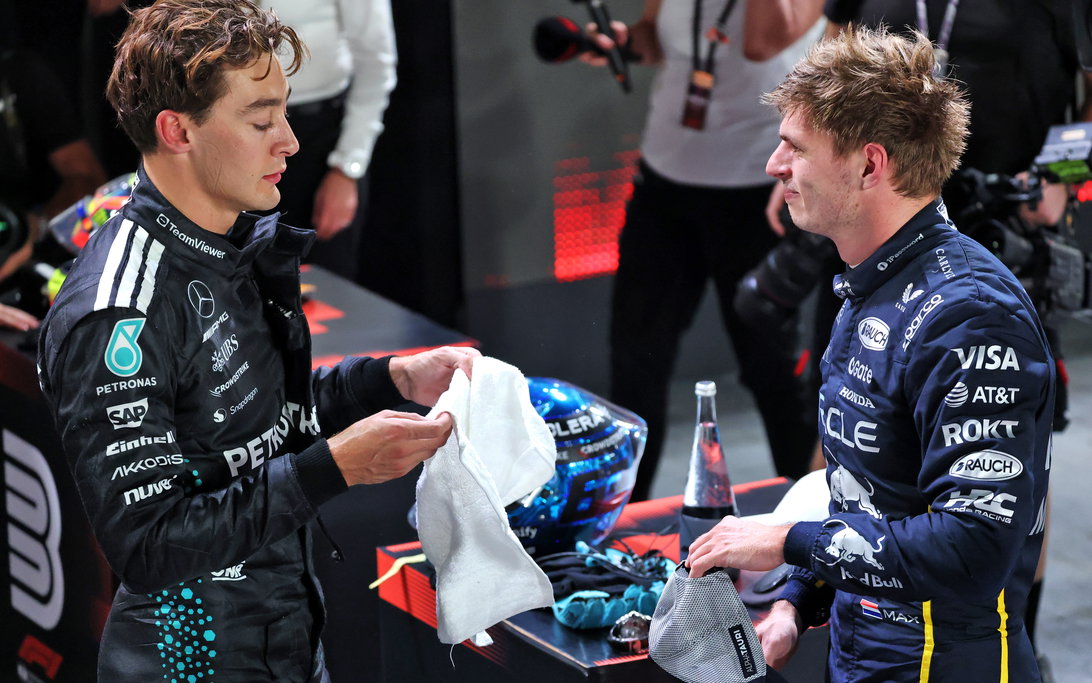 George Russell promete seguir siendo piloto de Mercedes F1 hasta 2027 pese a los rumores sobre Verstappen