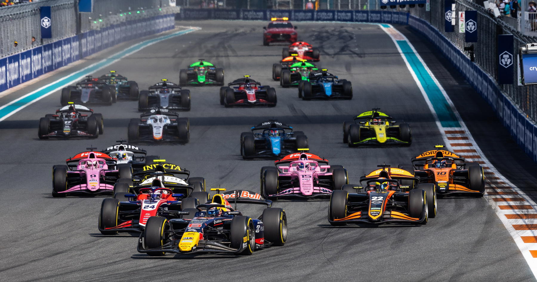 F2 feature race delayed amid weather chaos in Miami