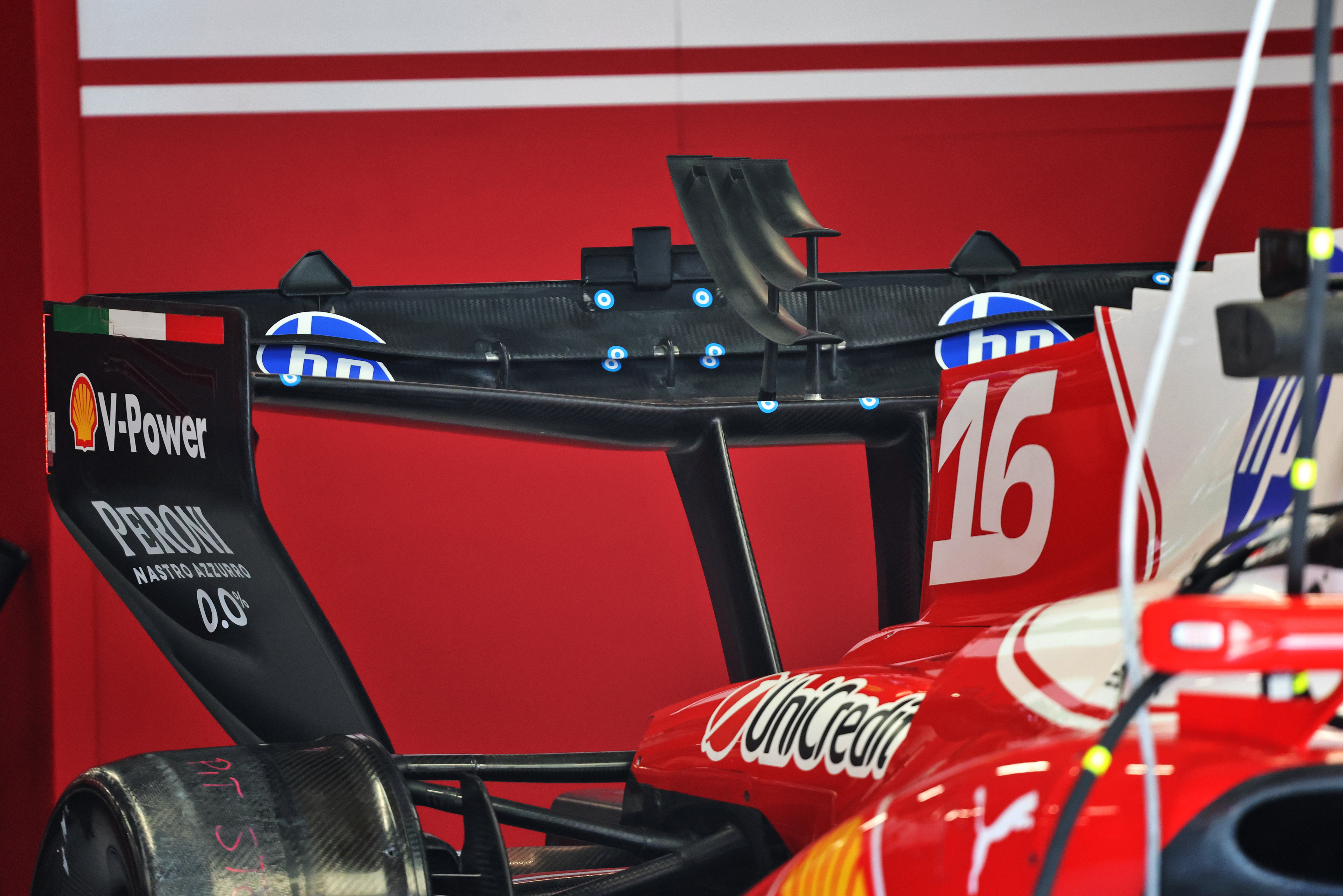 Ferrari rear wing winglets Hungary