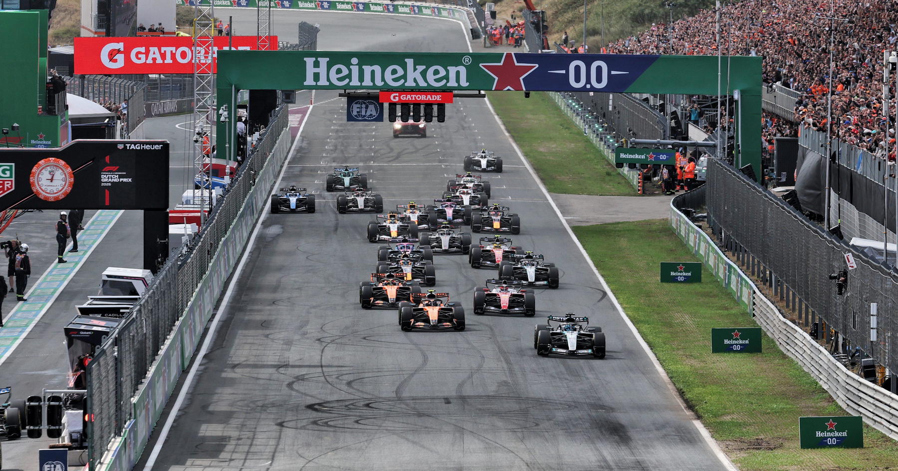 Adjusted 2026 F1 Dutch Grand Prix starting grid after pit lane start
