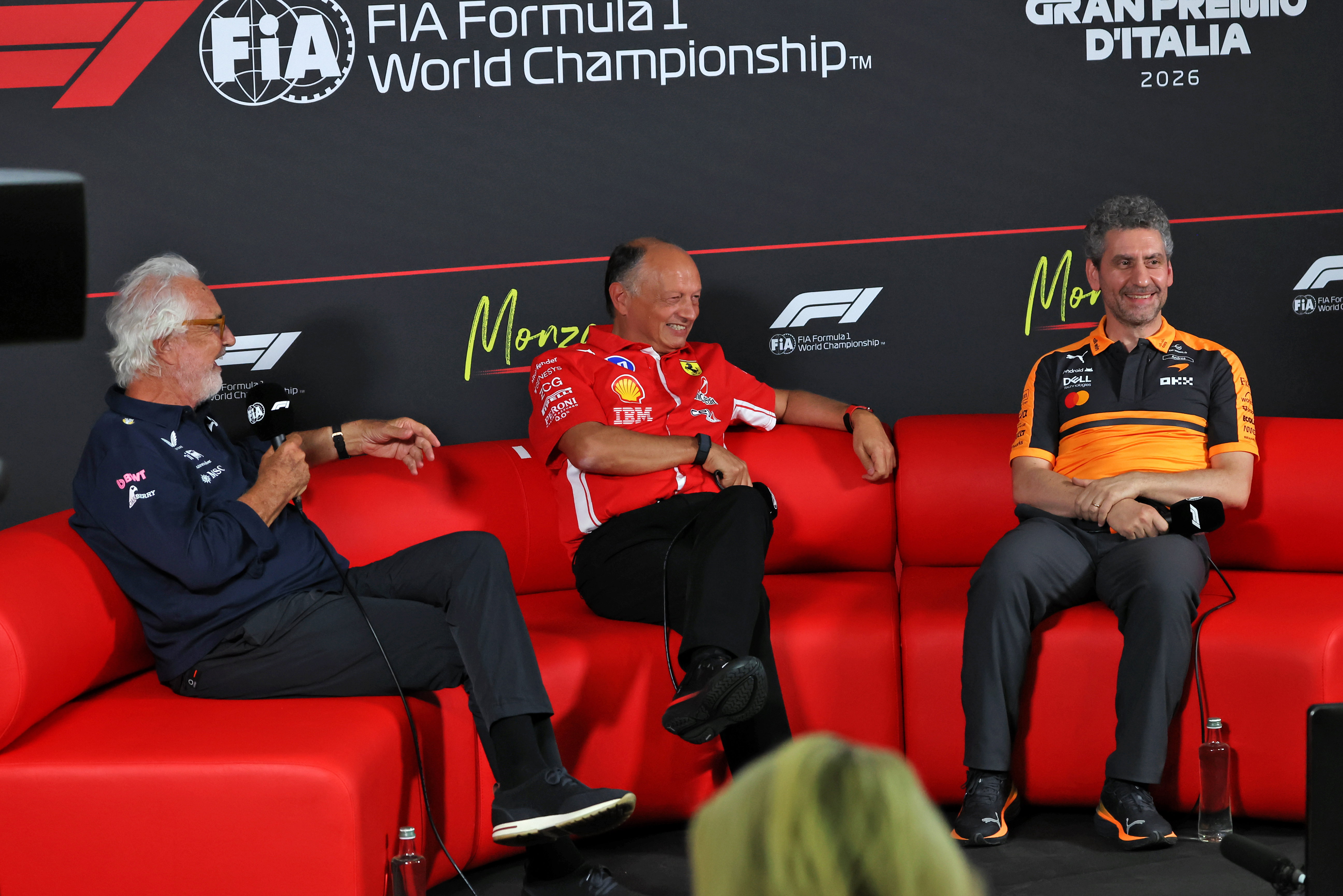 Briatore Stella Vasseur Monza press conference