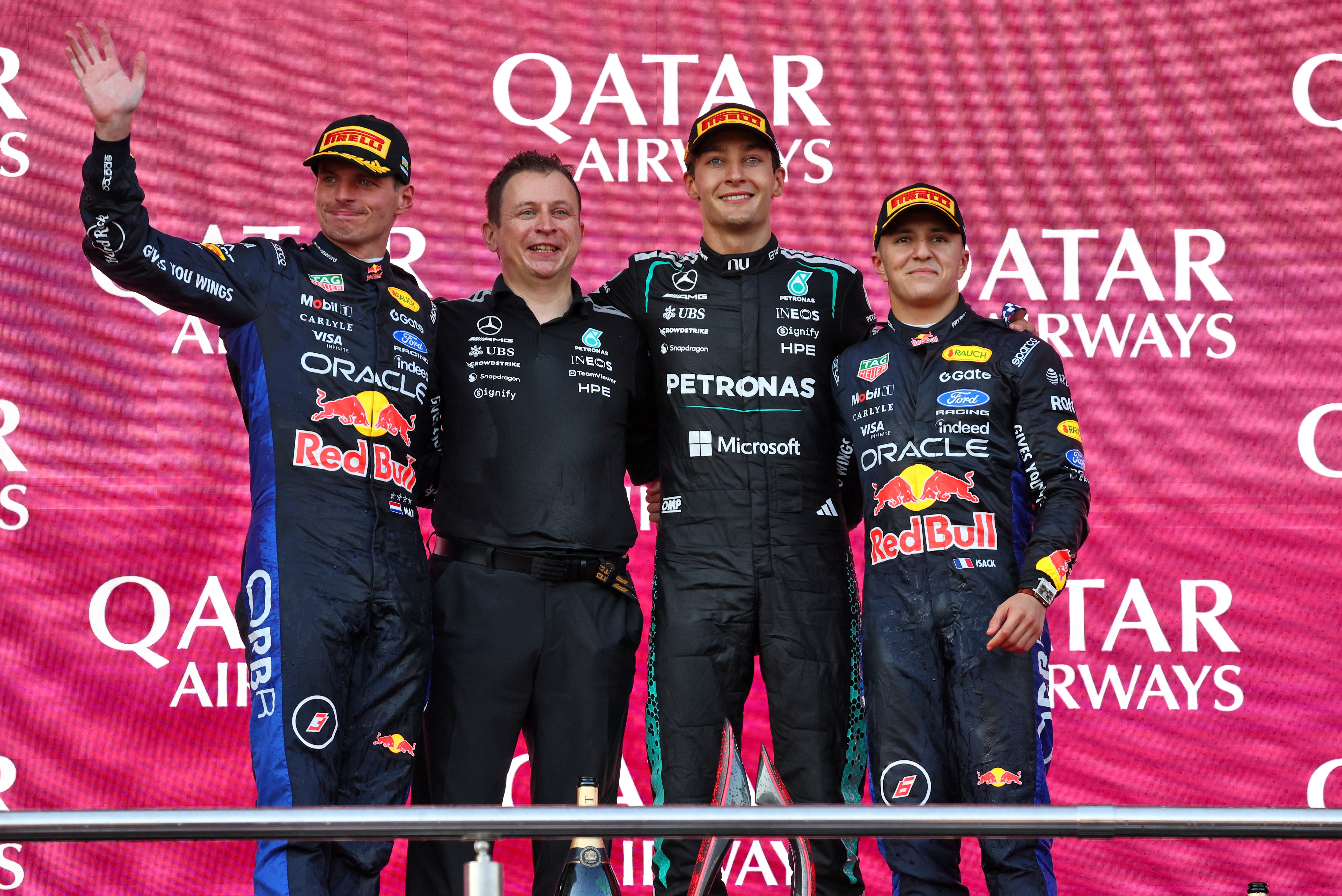 Baku podium