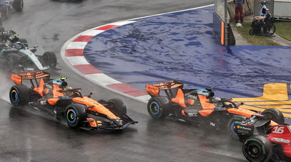 Norris Piastri Singapore sprint wet