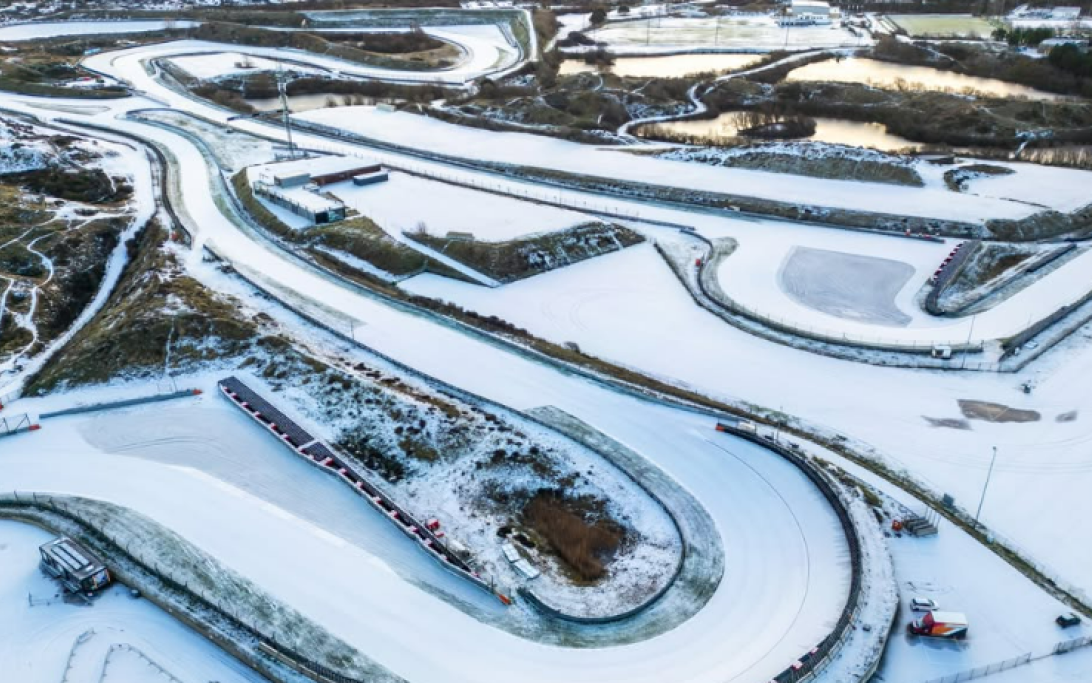 Circuit Zandvoort snow