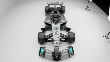 Wordt dit de spiksplinternieuwe livery van Mercedes?