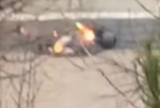 Hadjar crash Barcelona