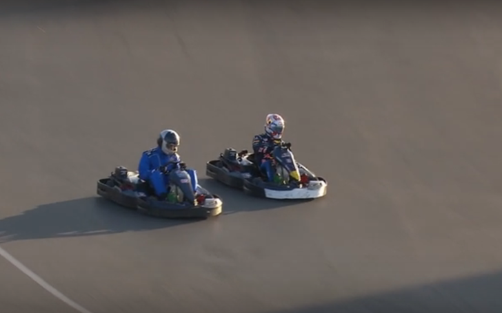 Max Verstappen blitzes 100 opponents in chaotic Silverstone karting race