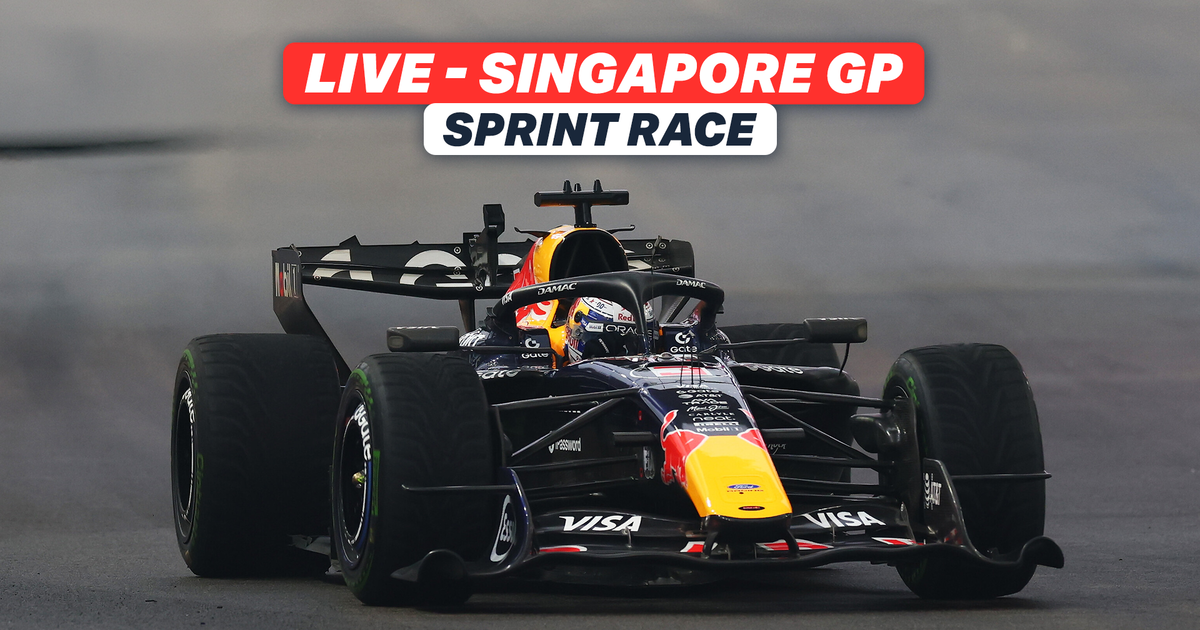 LIVE: Reaction as Verstappen wins Singapore Sprint after last-lap McLaren chaos